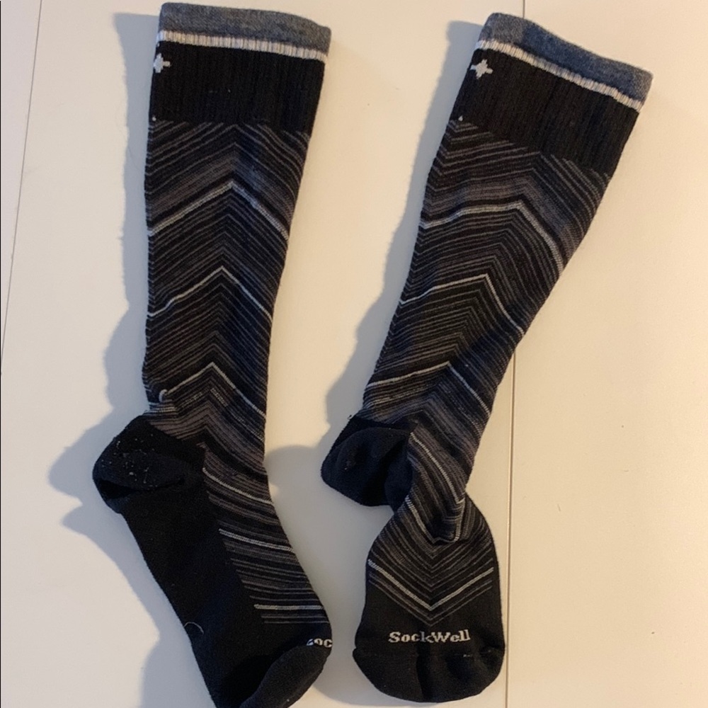 Sockwell Black and Gray compression Socks